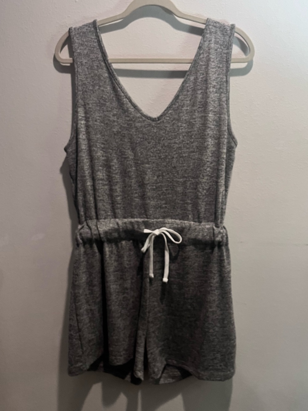 Grey Sleeveless Romper Size Medium